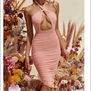 NWT Oh Polly Flash Forward Dress Blush UK10/US6